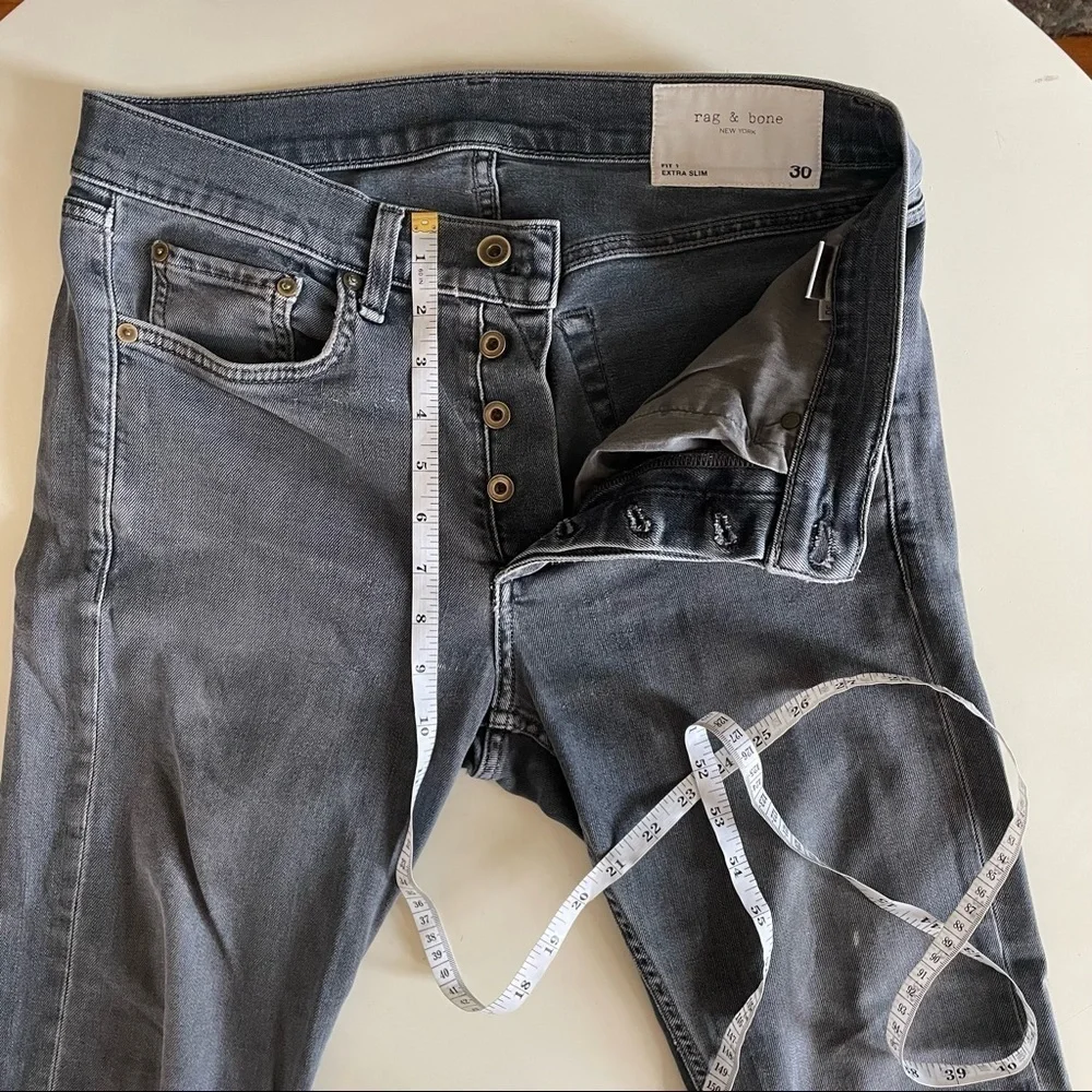 Rag & Bone Men’s Fit 1 Skinny Jean in Minna Gray 30x30